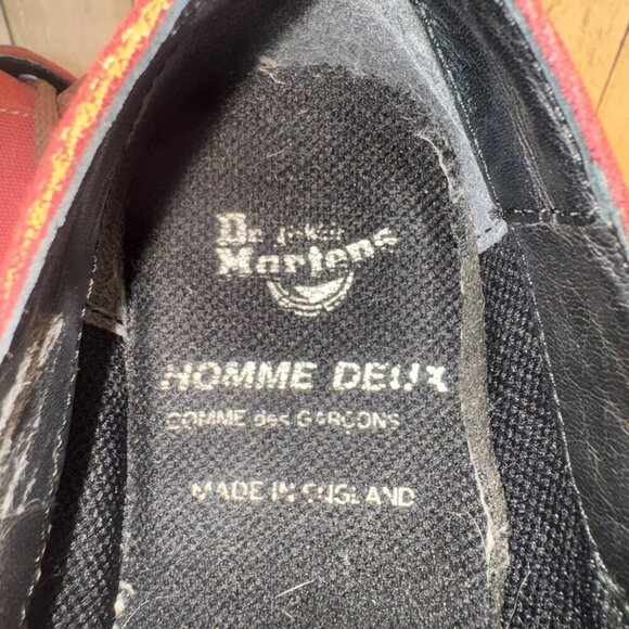 Dr. Martens x Comme des Garcons Homme Deux Shoes Made in England Men 10 Wmn 11 - Picture 10 of 11